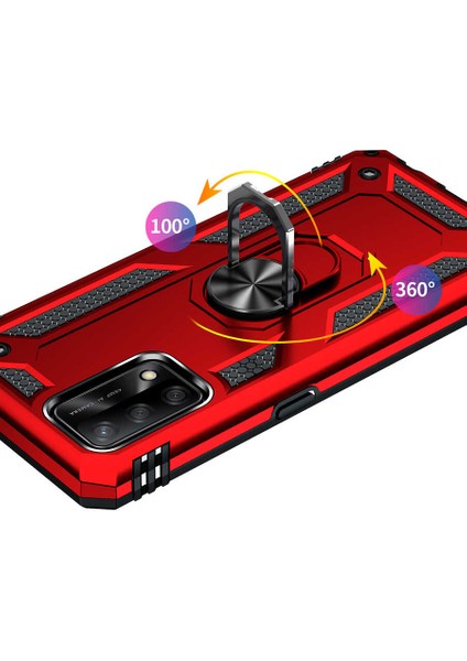 Oppo A74 Kılıf Vega Standlı Yüzüklü