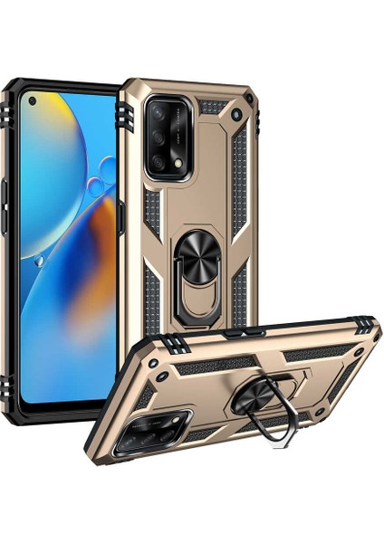 Oppo A74 Kılıf Vega Standlı Yüzüklü