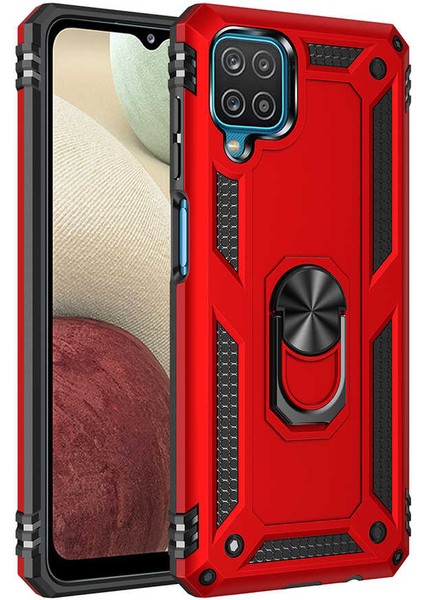 Samsung Galaxy M22 Kılıf Vega Yüzüklü Standlı