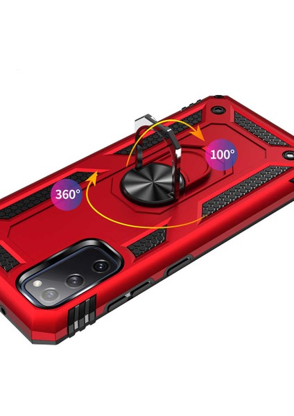 Samsung Galaxy S20 Fe Kılıf Vega Standlı Yüzüklü