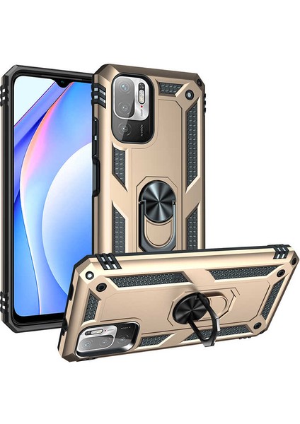 Xiaomi Poco M3 Pro Kılıf Vega Standlı Yüzüklü