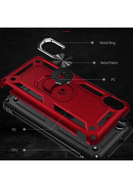 Xiaomi Redmi 7A Kılıf Vega Standlı Yüzüklü