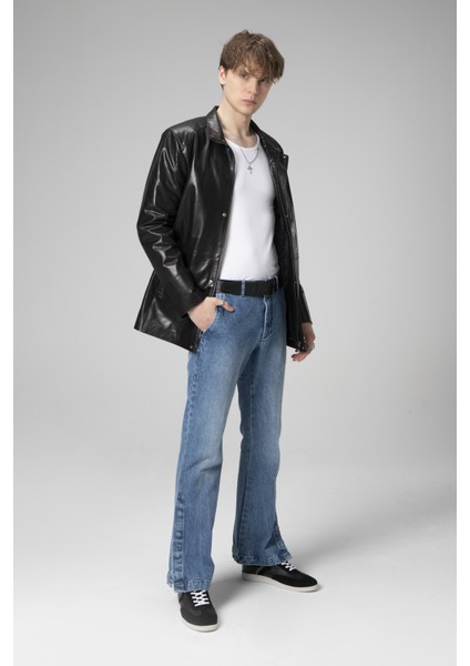 E992A Vejetal Gerçek Deri Erkek Kaban fırsatları