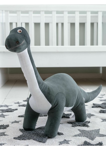 Pelüş Dolgulu Nakışlı Bebek Dinazor Kırlent Peluş Uyku ve Oyun Arkadaşı