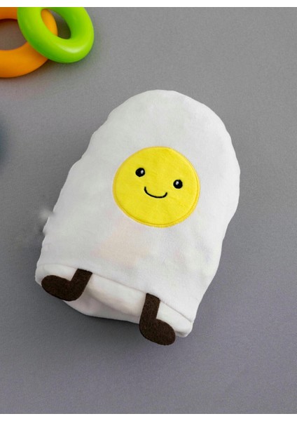 Çift Taraflı Nakışlı Dolgulu Bebek Pelüş Yumurta / Civciv Uyku ve Peluş Oyun Arkadaşı fırsatları