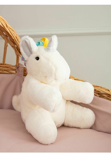 Shiva Gift&More Nakış Detaylı Pelüş Dolgulu Pony Bebek Kırlent Unicorn Uyku ve Oyun Arkadaşı