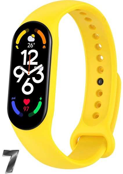 Mi Band 7 Uyumlu Silikon Kordon