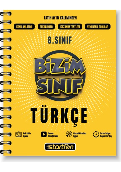 8. Sınıf Bizim Sınıf Türkçe Defteri