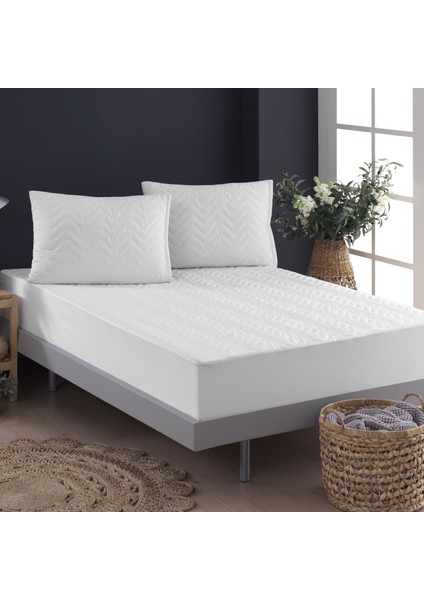 Mikrofiber Kapitone Alez Fitted Su Sıvı Geçirmez Tek Çift Kişilik Yatak Pedi Koruyucu Çarşaf 11EBAT fiyatları