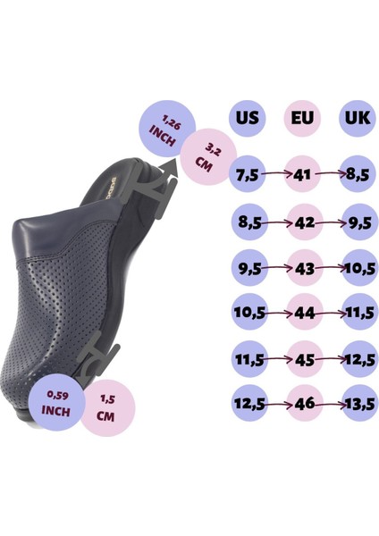 Erkek Hakiki Deri Lacivert Sabo Terlik modelleri