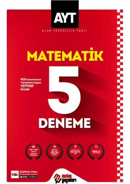 Metin Yayınları Ayt Matematik 5 Deneme