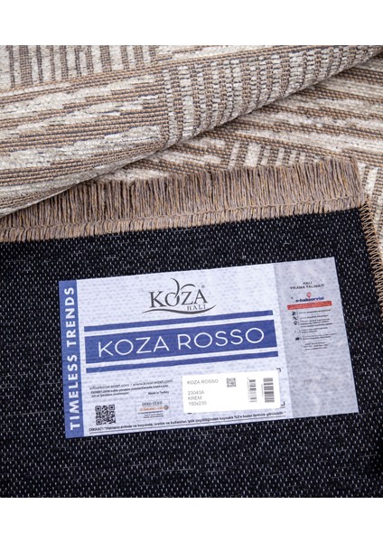 Rosso Krem Dokuma Halı Sisal Halı Jüt Halı 23043A