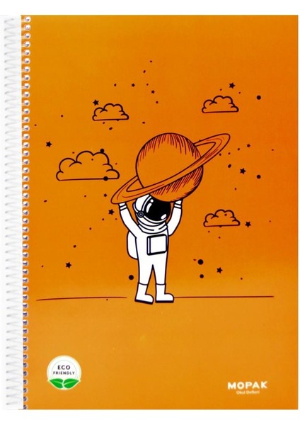A4 96 Yaprak Karton Kapak Spiralli Defter Çizgisiz