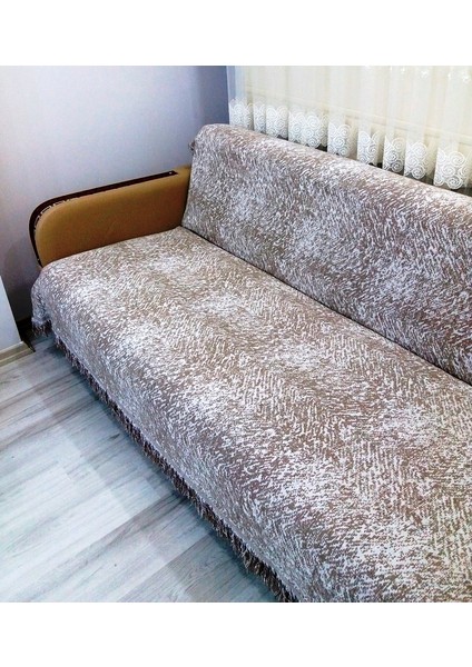 Pamuklu Kaymaz Ebruli Koltuk-Çekyat Örtüsüü (15 Renk) - Lila fiyatları