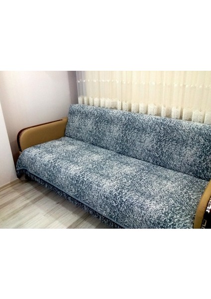 Pamuklu Kaymaz Ebruli Koltuk-Çekyat Örtüsüü (15 Renk) - Lila fiyatları
