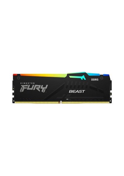 Kıngston Fury Beast Rgb 16Gb 5200Mt/S Ddr5 Cl40 Dımm (Kıt Of 2) Bellek Kf552C40Bbak2-16