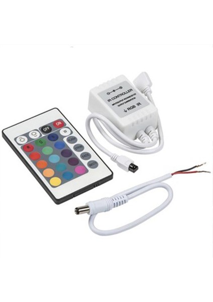 Mutfak Dolabı Için Rgb 15 Metre Adaptör & 24 Tuşlu Kumanda Şerit LED Hazır Set