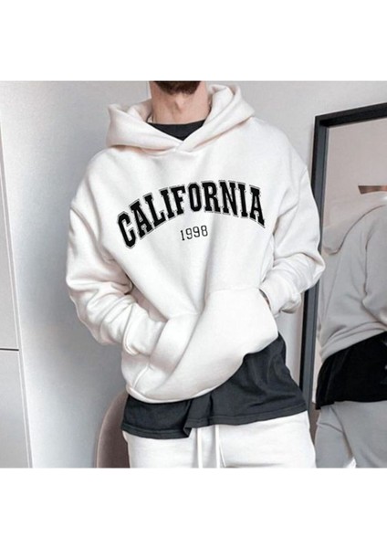 Erkek Beyaz Calıfornia Sweatshirt