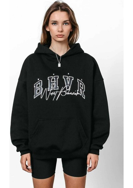Kadın Siyah Bhvr Kapşonlu Sweatshirt fiyatları