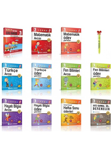 3. Sınıf Avcı Serisi Full Set - Tüm Dersler Sb ( 11 Kitap)