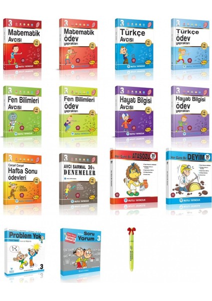 3. Sınıf Avcı Serisi Full Set Altın Paket ( 14 Kitap)