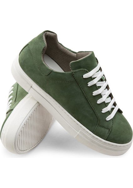 Hakiki Süet Yeşil Sneaker Kadın Ayakkabı modelleri