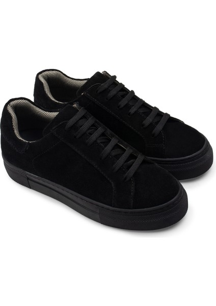 Hakiki Süet Siyah Sneaker Kadın Ayakkabı fiyatları