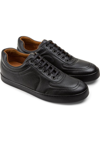 Hakiki Deri Siyah Sneaker Erkek Ayakkabı fiyatları