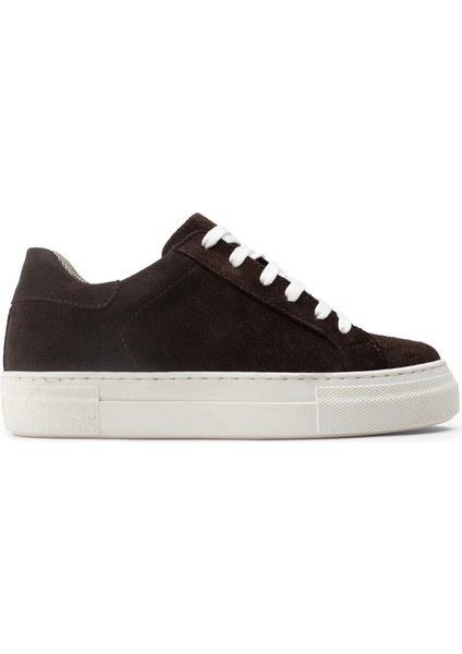 Hakiki Süet Kahverengi Sneaker Kadın Ayakkabı