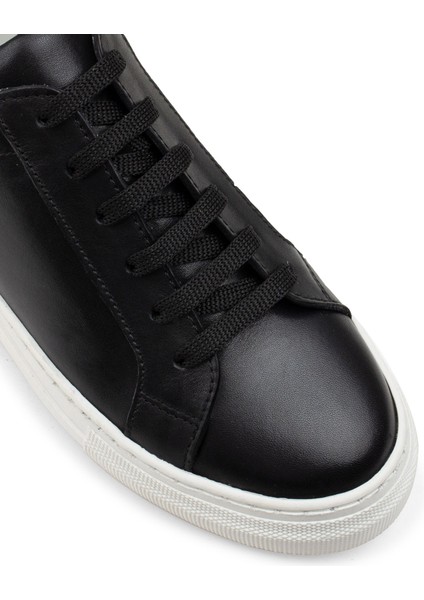 Hakiki Deri Siyah Sneaker Kadın Ayakkabı indirimleri