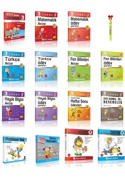 3. Sınıf Avcı Serisi Full Öğreten Set ( 15 Kitap )