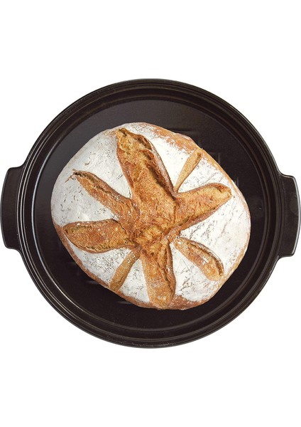 Fırın Kabı Ekmek Yuvarlak 32 cm Antrasit / Charcoal indirimleri