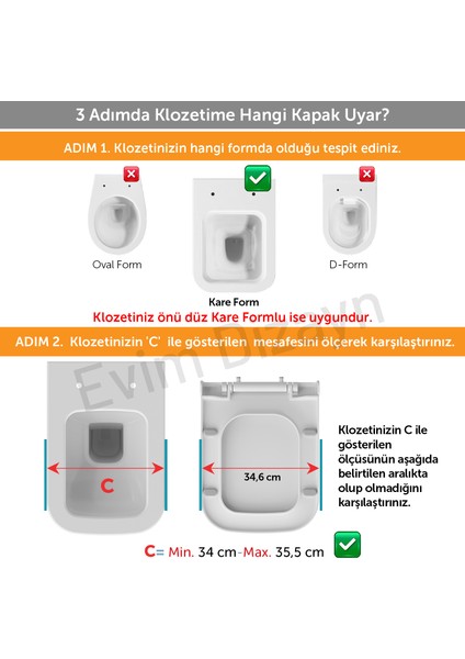 Aqua Bagno Mega  Yavaş Kapanan Klozet Kapağı