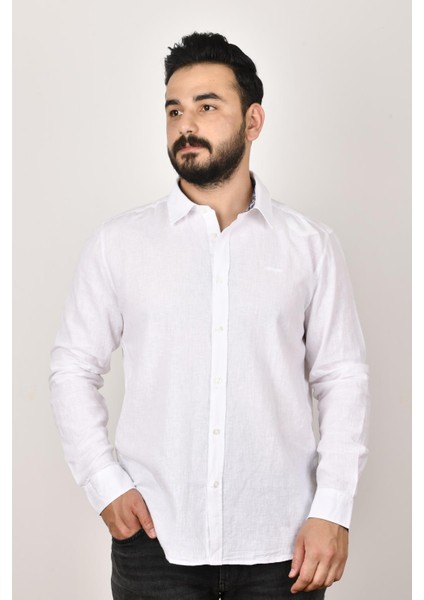 W221085102 Erkek Beyaz Gömlek