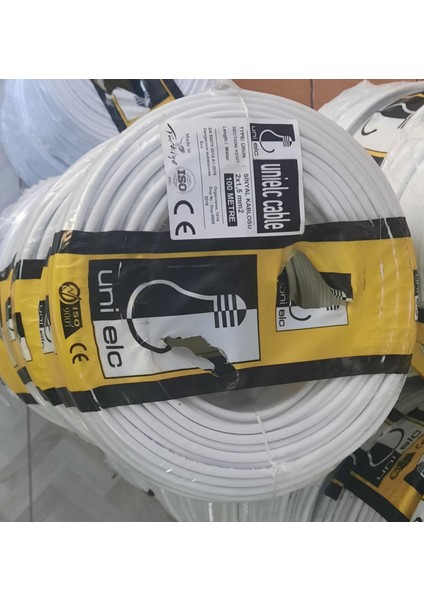 100 Metre 2 X1.5 mm Ttr Tam Bakır Tam Kesit Çoktelli Elektrik Kablosu