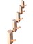 Doğal Ahşap Tekli Mini Askılık Çok Amaçlı Dolap Duvar Askısı (5li Set) 4