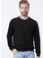 Bisiklet Yaka Siyah - Antrasit Erkek Sweatshirt 231 Lcm 241012 Newdıago 1