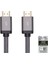 8k Sertifikalı Örgülü Ultra Yüksek Hızlı HDMI Kablosu - HDMI 2.1 | 8K@60Hz | 48GB/SN | Cl2 Wall Rated | 28-30AWG | Siyah 2 M 1