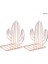 2 Adet / Çift Yaratıcı Kaktüs Şekilli Metal Bookends Kitap Desteği Standı Masası Organizatör Depolama Tutucu Raf | Bookends (Yurt Dışından) 1