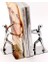 1 Çift / Grup Moda Serin Metal Paslanmaz Çelik Insan Şeklinde Bookend Okul Kırtasiye ofis Arzı | Bookends (Yurt Dışından) 2