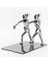 1 Çift / Grup Moda Serin Metal Paslanmaz Çelik Insan Şeklinde Bookend Okul Kırtasiye ofis Arzı | Bookends (Yurt Dışından) 4