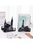 1 Çift Ünlü Manzara Lekeleri Tarzı Metal Demir Masa Sanatı Bookend Olmayan Kaymaz Sanat Bookends Bookrack Kitap Ucu Raf Raf S (Yurt Dışından) 2