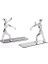 Kitap Standı 2 Adet Güzel Kung Fu Heykelcik El Itme Ofis Bookends Masası Organizatör Tutucu Ev Raf | Bookendends (Yurt Dışından) 1
