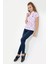 Kadın Menekşe T-Shirt 50248980-VR037 4