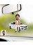Kişiye Özel Bay Fiat Egea Karikatürlü Ahşap Araba Dikiz Ayna Süsü 1