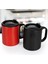 Çift Katman 304 Paslanmaz Çelik Kolay Içim Kulplu 2'li Termos Bardak 300ml Mug Kupa 1