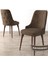 Concept Roy Serisi, 80 x 132 cm Açılabilir Mdf Masa Takımı, Beyaz Masa Ceviz Ayak 4 Sandalye 4
