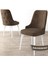 Concept Roy Serisi,80 x 132 cm Açılabilir Mdf Masa,beyaz Mutfak Masa Takımı,4 Sandalye 4