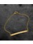 Gift Kişiye Özel Isimli Slim Gold Plakalı Bileklik 2