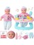 14 Inç Bebe Reborn Bebek Silikon 36 cm Gerçekçi Bebek Shaker Toddler Araba Işık Müzik Ses Biberon Şişe Meme Seti Oyuncaklar (Yurt Dışından) 2